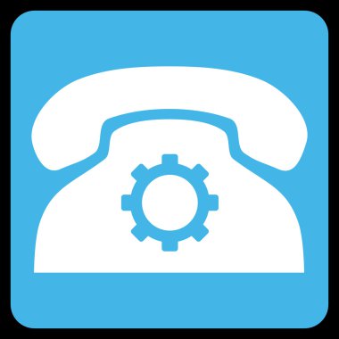 Telefon Ayarları Düz Vektör Sembolü