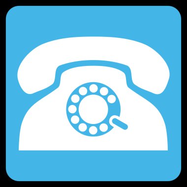 Nabız telefon düz vektör piktogram