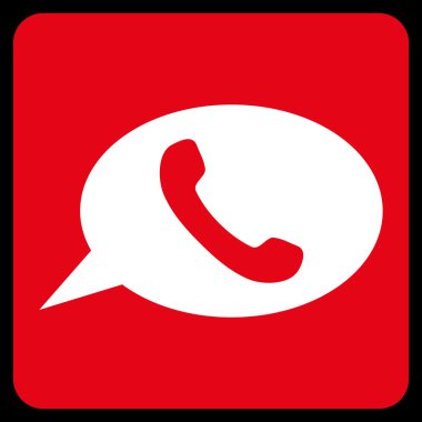 Telefon Mesajı Düz Vektör Sembolü