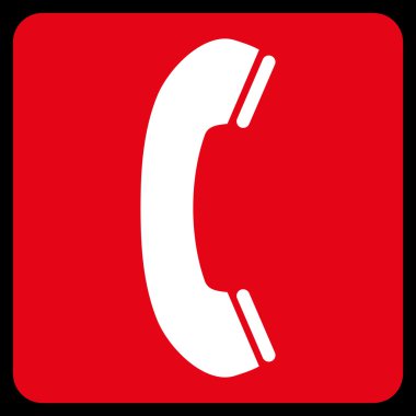 Telefon Alıcısı Düz Vektör Sembolü