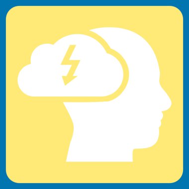 Beyin Fırtınası Düz Vektör Sembolü