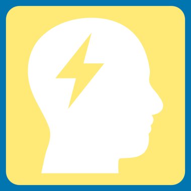 Beyin fırtınası düz vektör piktogram