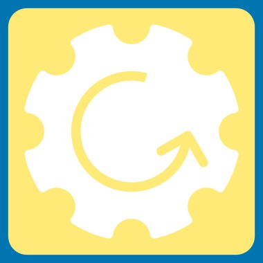 Dişli Rotasyon Düz Vektör Sembolü