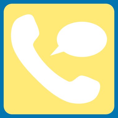 Telefon Mesajı Düz Vektör Sembolü