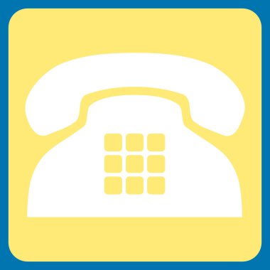 Sesi telefon düz vektör simgesi