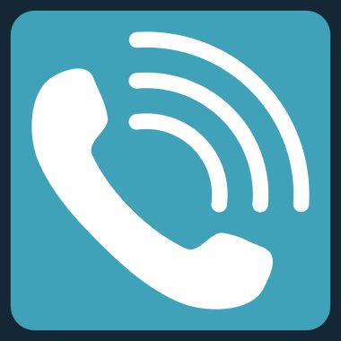 Telefon görüşmesi düz vektör piktogram