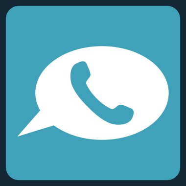 Telefon Mesajı Düz Vektör Sembolü