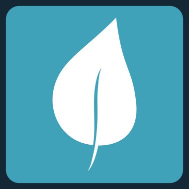 Yaprak düz vektör piktogram bitki