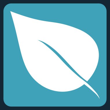 Yaprak düz vektör piktogram bitki