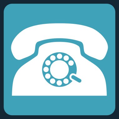 Darbe Telefon Düz Vektör Simgesi