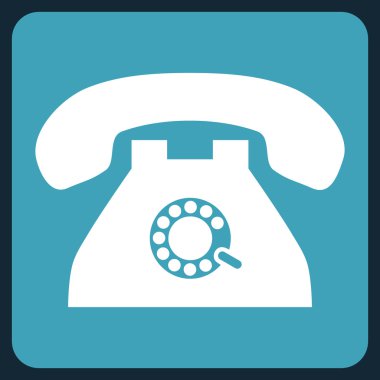 Darbe telefon düz vektör sembolü