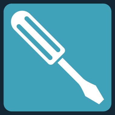 Tornavida düz vektör piktogram