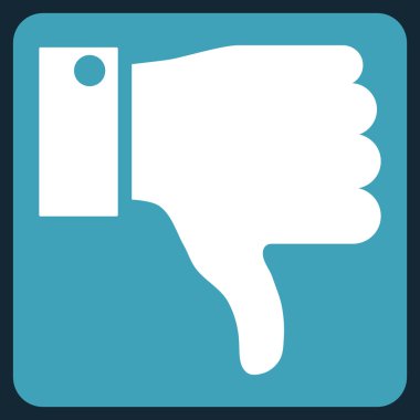 Başparmak düz vektör piktogram