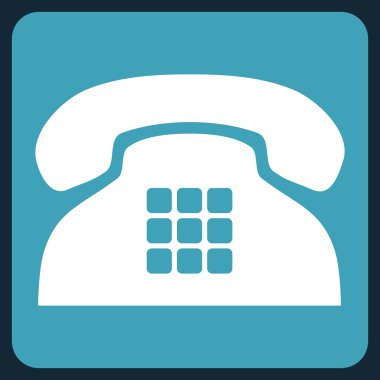 Sesi telefon düz vektör piktogram