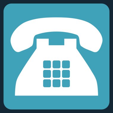 Sesi telefon düz vektör piktogram