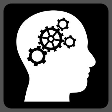 Beyin Dişlileri Düz Vektör Sembolü