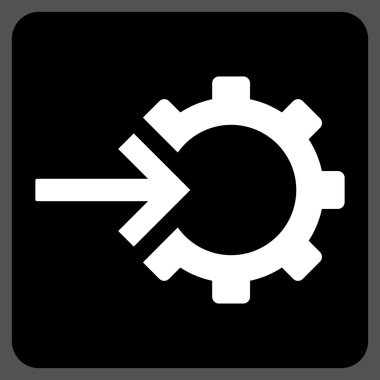 COG Tümleştirme düz vektör simgesi