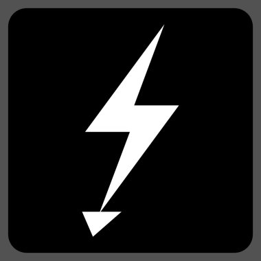 Elektrik Strike düz vektör piktogram