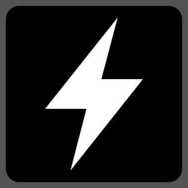 Elektrik Strike düz vektör piktogram