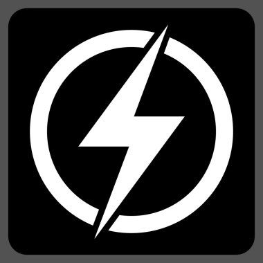 Elektrik düz vektör piktogram