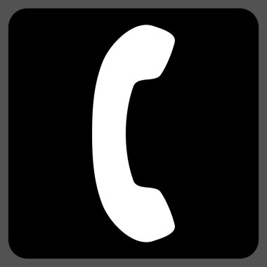 Telefon Alıcısı Düz Vektör Sembolü