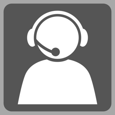 Çağrı Merkezi düz vektör simge