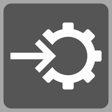 COG Tümleştirme düz vektör simgesi