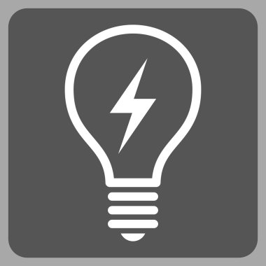 Elektrik Ampul düz vektör simgesi