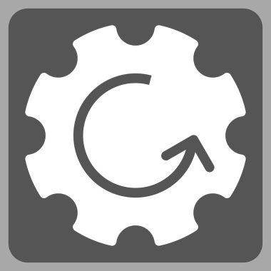 Dişli Rotasyon Düz Vektör Simgesi