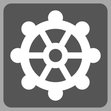 dişli düz vektör simgesi