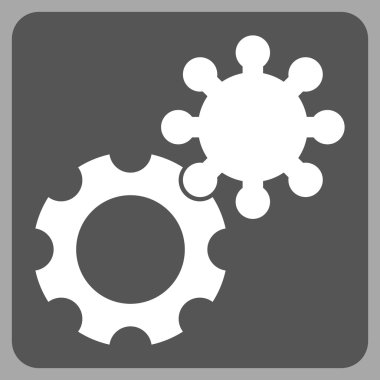 dişliler düz vektör simgesi