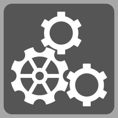 dişliler düz vektör simgesi