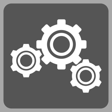 dişliler düz vektör simgesi