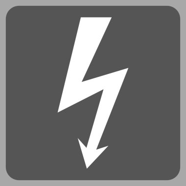 Yüksek Gerilim Düz Vektör Simgesi