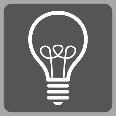 Lamba ampul düz vektör piktogram