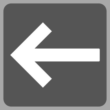 Sol ok düz vektör simgesi