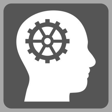 Akıl düz vektör piktogram