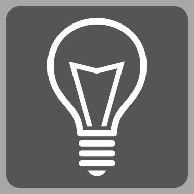 Lamba ampul düz vektör simgesi