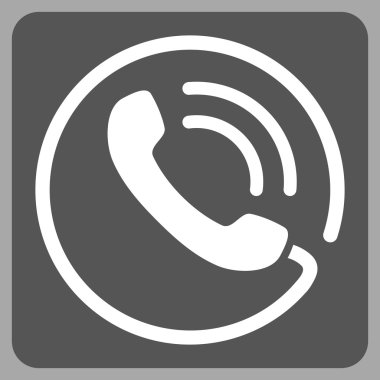 Telefon görüşmesi düz vektör piktogram