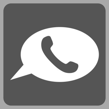 Telefon iletisi düz vektör piktogram