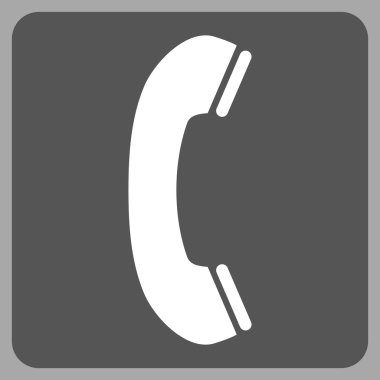 Alıcı düz vektör sembol telefon