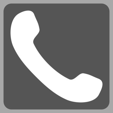 Alıcı düz vektör sembol telefon