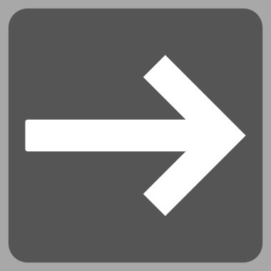 Sağ ok düz vektör piktogram