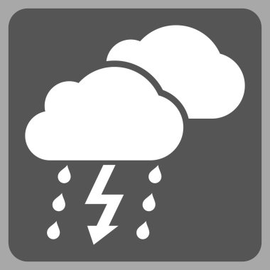 Fırtına düz vektör piktogram