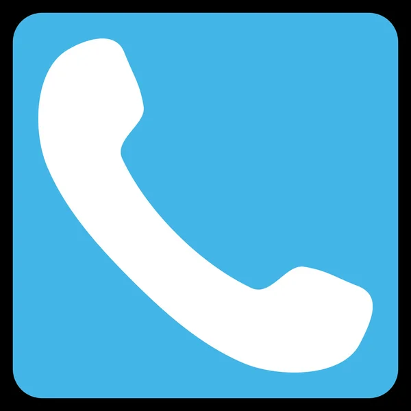 Telefoon ontvanger platte Vector Pictogram — Stockvector