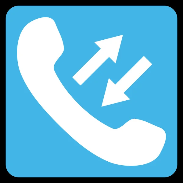 Telefone conversando Símbolo de vetor plana — Vetor de Stock