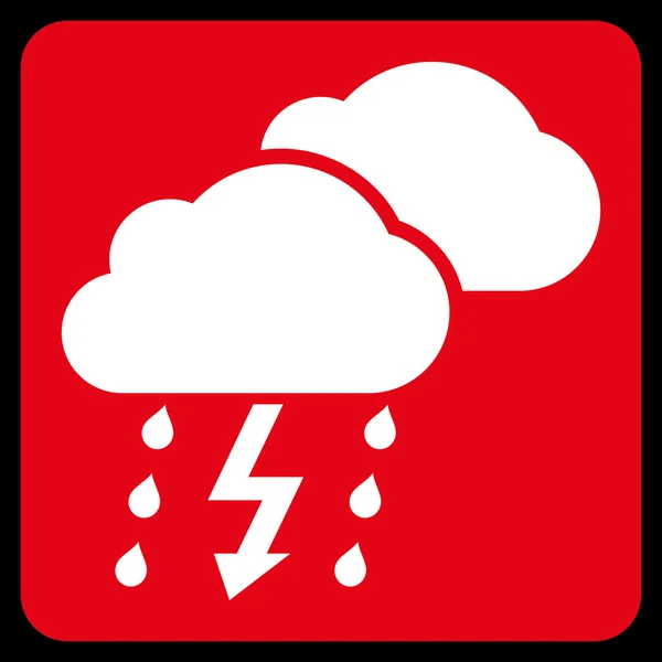 Thunderstorm Flat Vector Icon