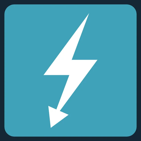 Ηλεκτρικό χτύπημα επίπεδο διανυσματικό σύμβολο — Διανυσματικό Αρχείο