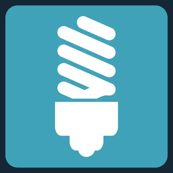 Ampoule fluorescente Symbole vectoriel plat — Image vectorielle