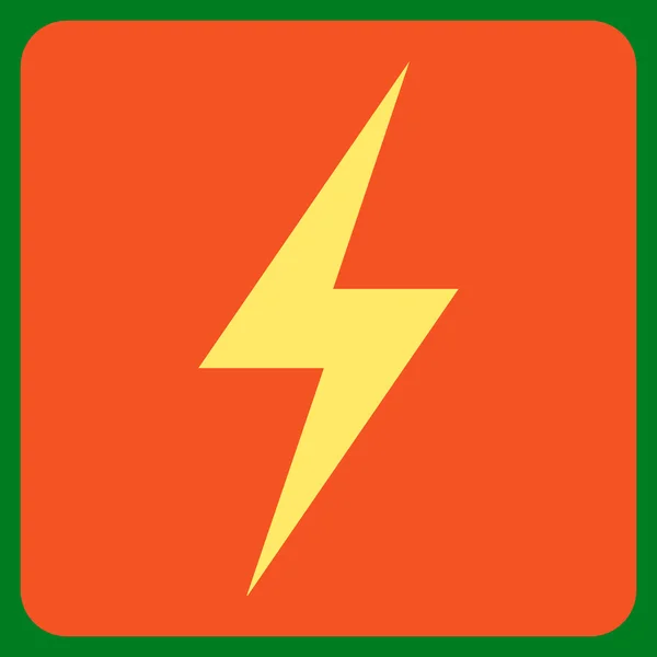 Elektriciteit plat vector symbool — Stockvector